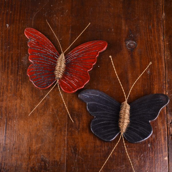 διακοσμητικη πεταλουδα κεραμικη χειροποιητη για τον τοιχο (1 of 4)